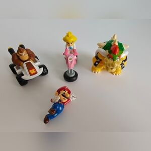 Nintendo Mario Bros McDonald's Happy Meal Toy Lot Donkey Kong, Princess & Bowser